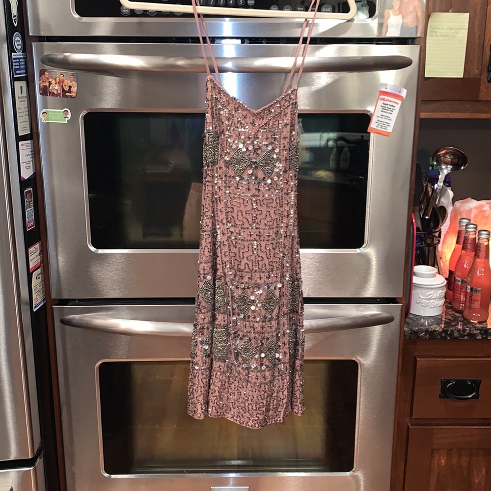 Sequin purple dress
